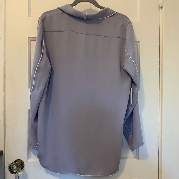 Aritzia Babaton Rena Shirt in Gray Size Medium New With Tags NWT - Picture 6 of 15